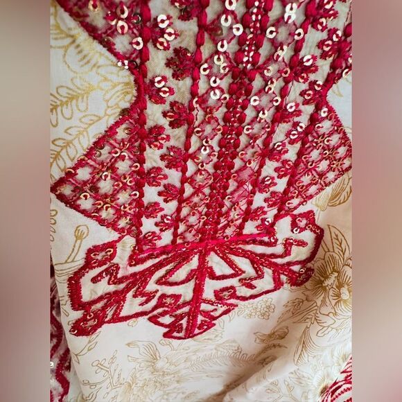 PAKISTANI COUTURE DESIGNER FORMAL BRIDAL DRESS 2 PIECE - Picture 8 of 10